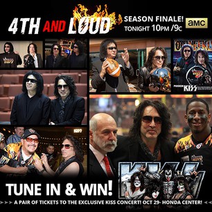 TUNE IN to the season finale of #4thandLoud TONIGHT and you could WIN tickets to see #KISS live at @HondaCenter!
HOW TO WIN: We will push out a question on ?#LAKISS? socials (Facebook, Twitter, Instagram) after tonight's ?4th and Loud? episode has aired. Submit your correct answer by EMAIL to info@lakissfootball.com with KISS Tickets Contest in the subject line, and you are eligible to win! One winner will be chosen from correct emails received. Winner will be notified by email to arrange ticket delivery options. Good luck!