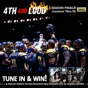@LAKISSfootball is giving away one more set of tickets to see #KISS live at @HondaCenter 10/29! TUNE IN to the final episode of #4thandLoud tomorrow night on #AMC at 10pm/9c and you could WIN! Stay tuned for details! ?#LAKISS