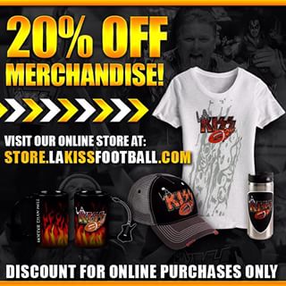 We love our #LAKISS fans. That's why we're dedicating this week and weekend to you! We're starting things off with a 20% discount on all online merchandise.
VISIT: store.lakissfootball.com