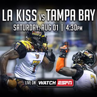 #LAKISS may have dropped a game Sunday, but they're not out of the playoff race.
LA heads to Tampa Bay in a must-win situation. Kickoff is Saturday at 4:30 PM PST on WATCH #ESPN.
#AFL28