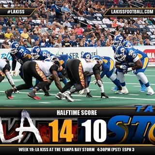 It's a dog fight in Tampa Bay. #LAKISS