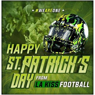 Luck won't have anything to do with our success this year....Happy St. Patrick's Day from #LAKISSFOOTBALL! #WEAREONE