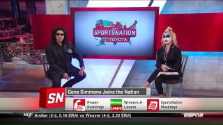 Gene Simmons on ESPN SportsNation talking LA KISS Football 5/16/14